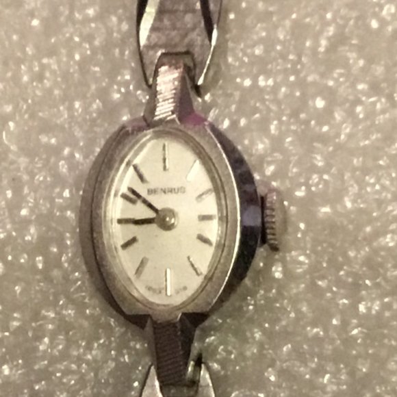 14k gold plated Benrus watch & 1/20 10K gf band main image 10